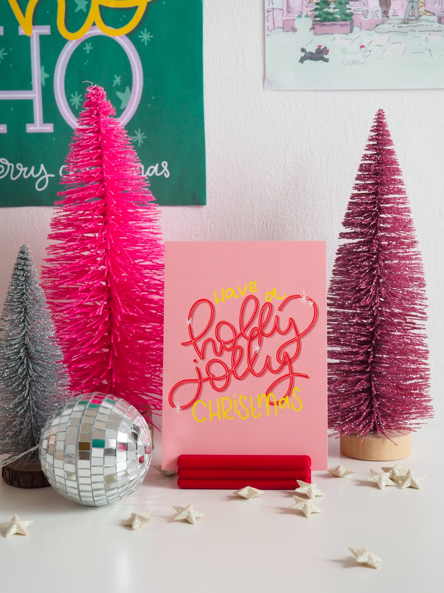 Kerstkaart - Holly Jolly