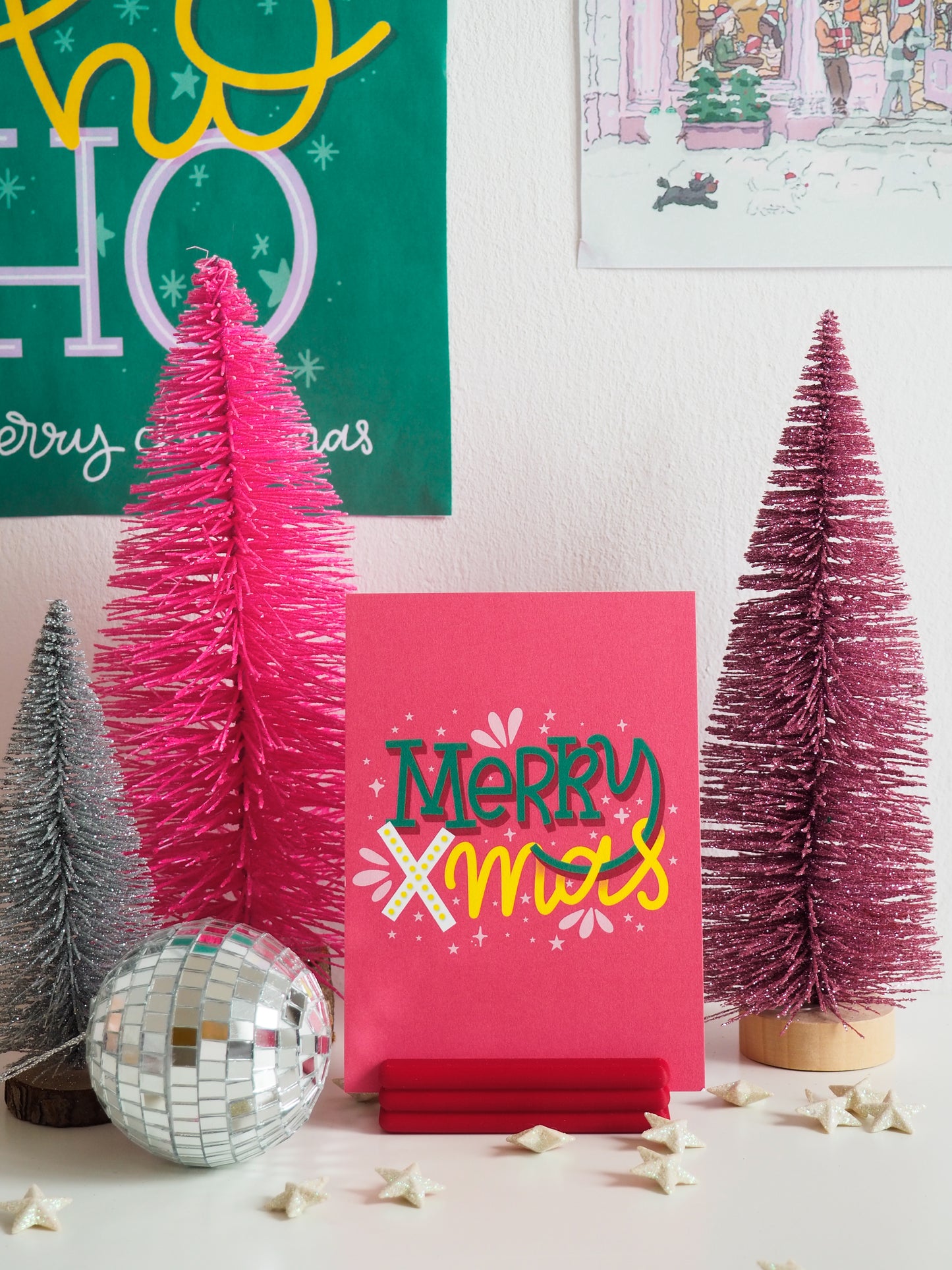 Kerstkaart - Merry Xmas
