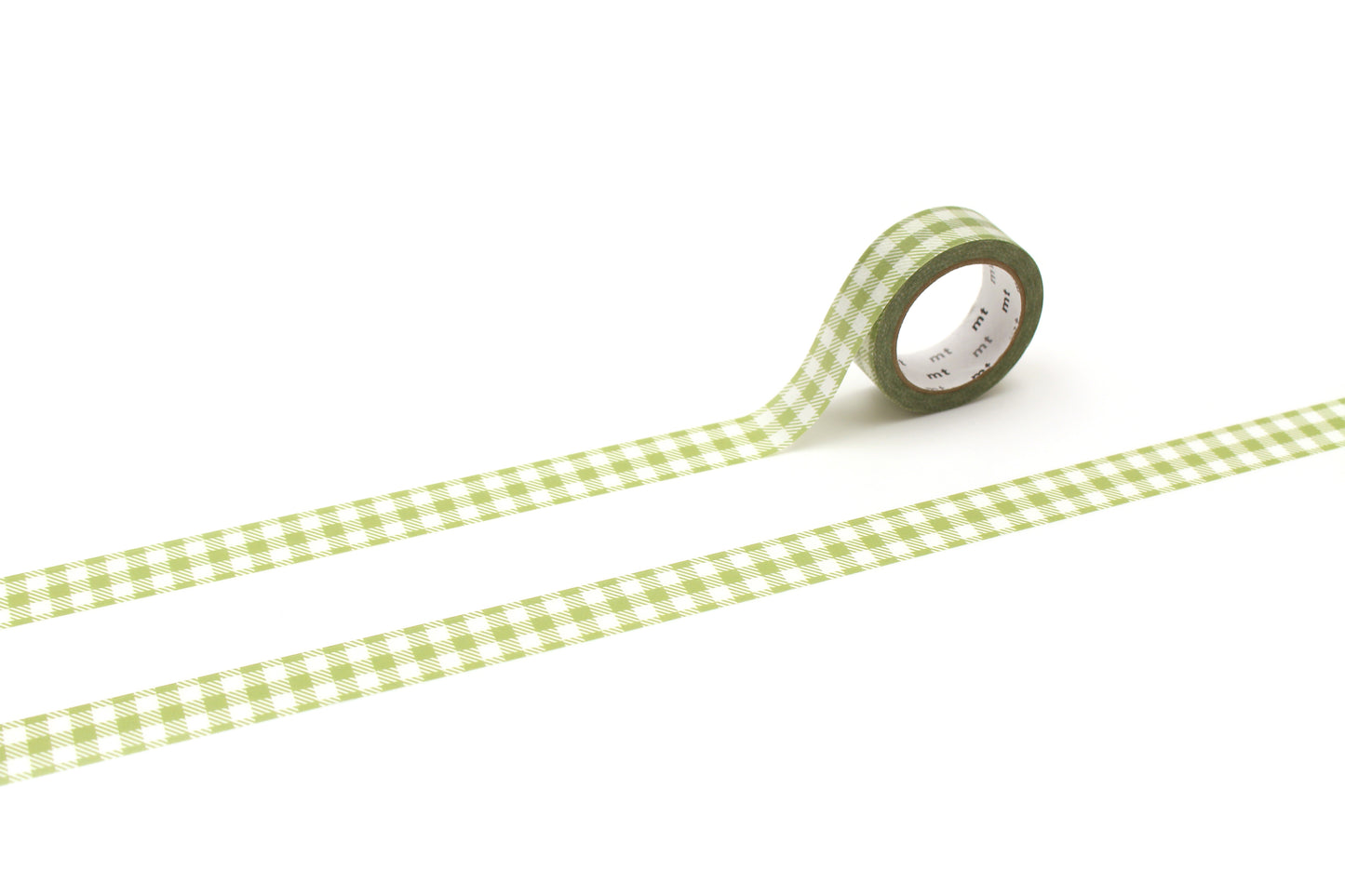 MT Masking Tape - Stripe Checkered Light Moss Green