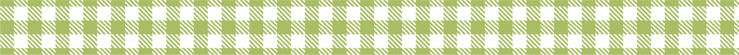 MT Masking Tape - Stripe Checkered Light Moss Green