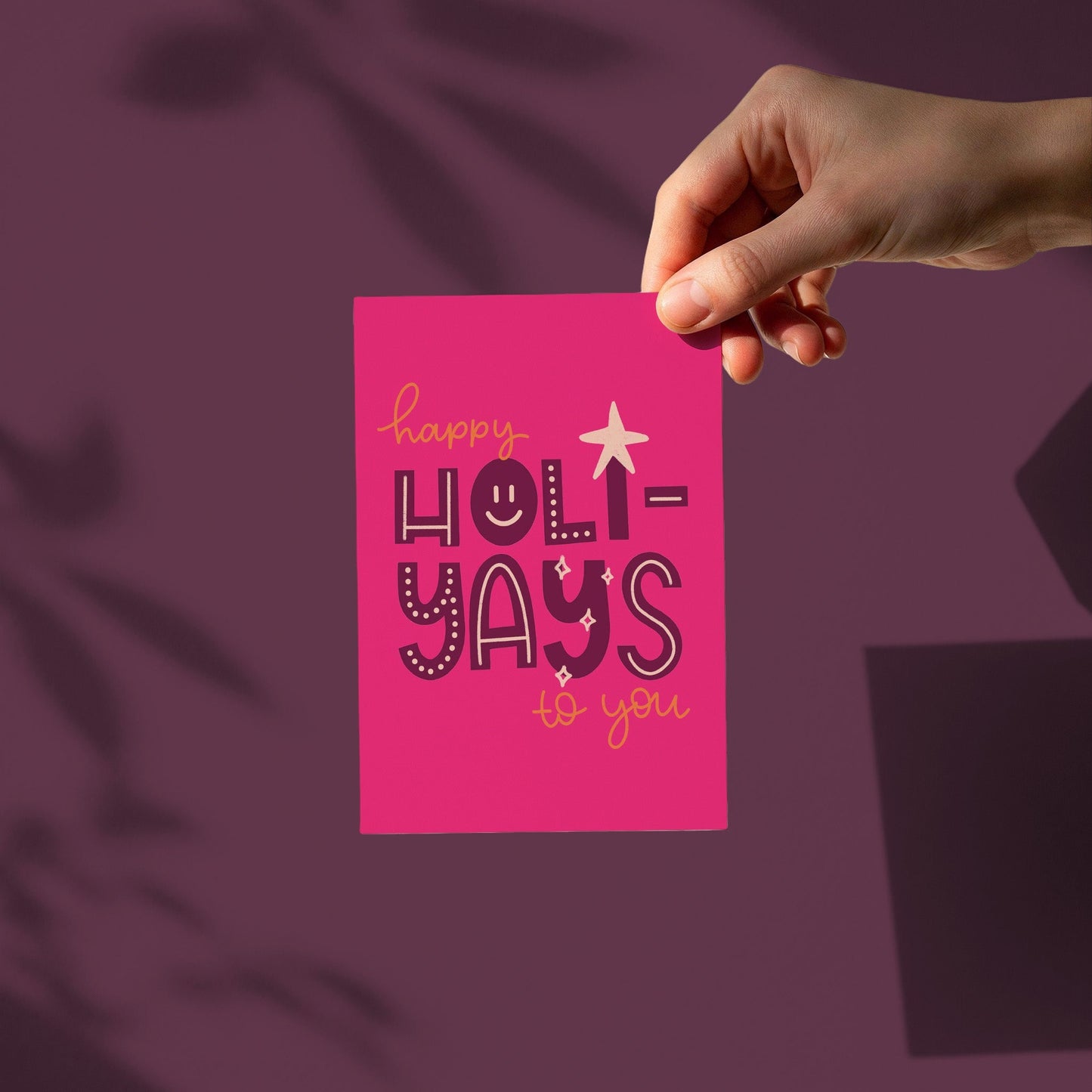 Kerstkaart - Happy Holi-YAYS!