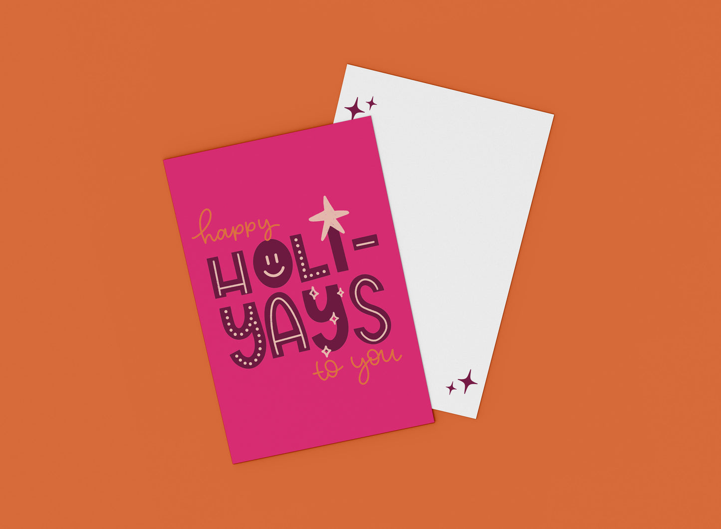 Kerstkaart - Happy Holi-YAYS!