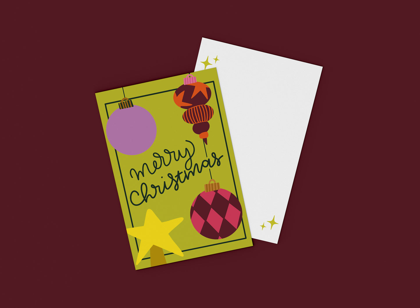 Kerstkaart - Merry Christmas