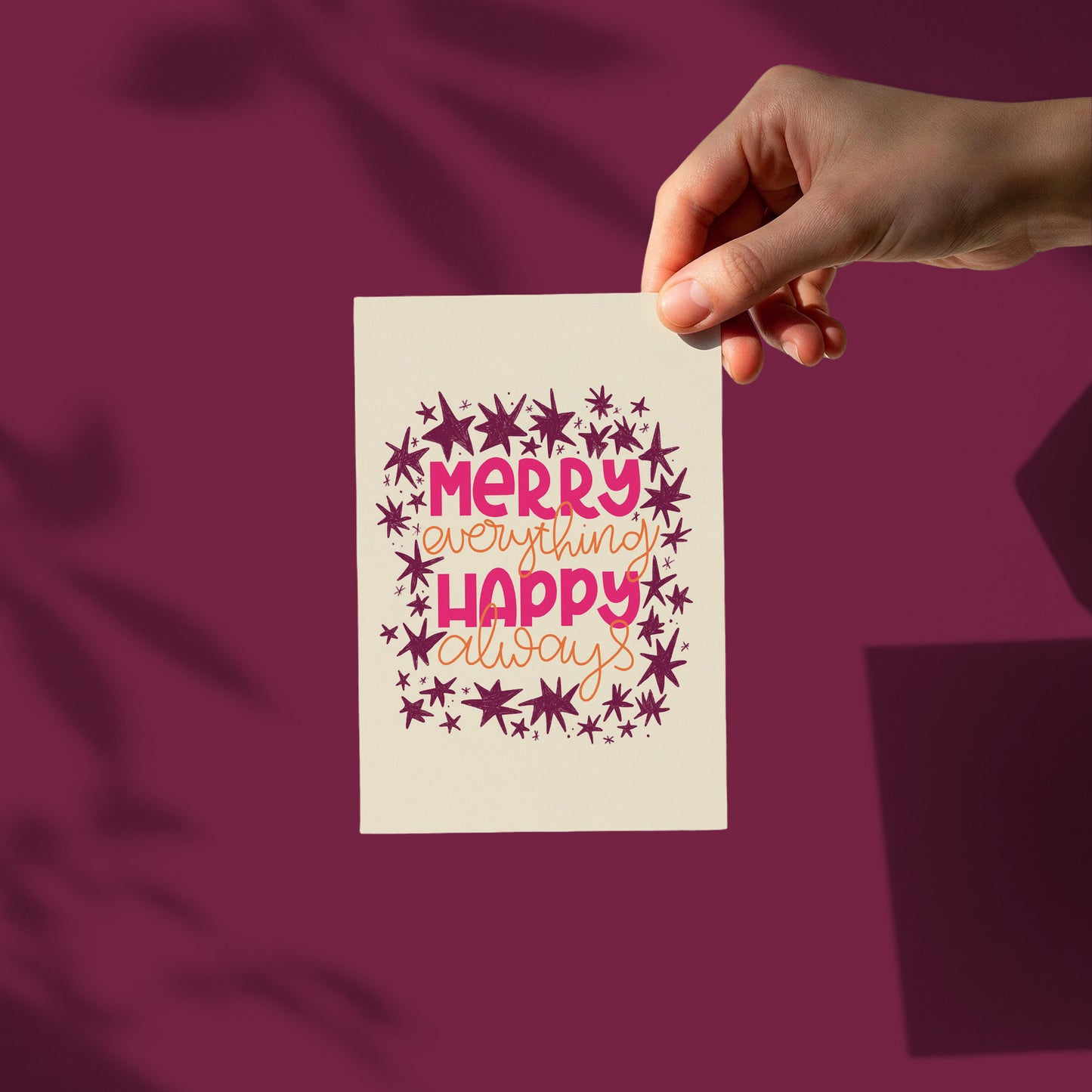 Kerstkaart - Merry Everything