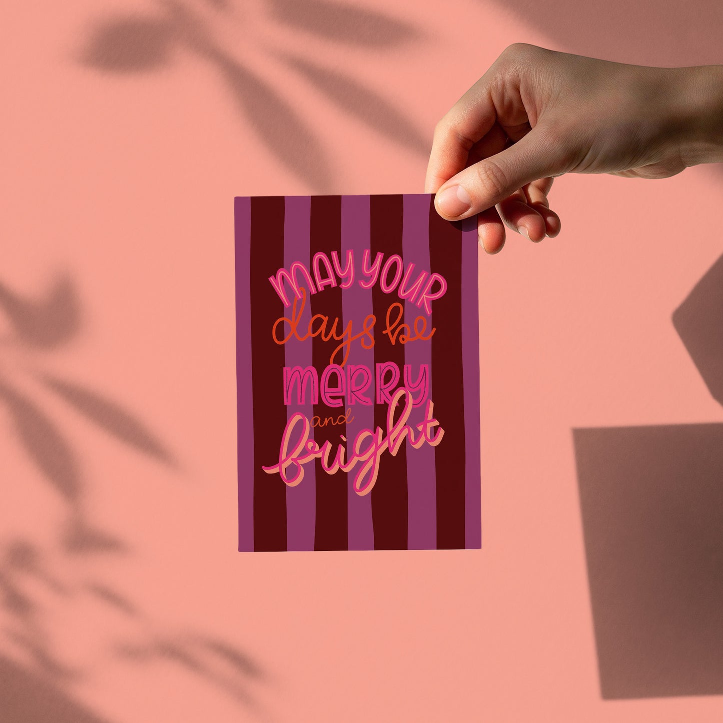Kerstkaart - Merry & Bright