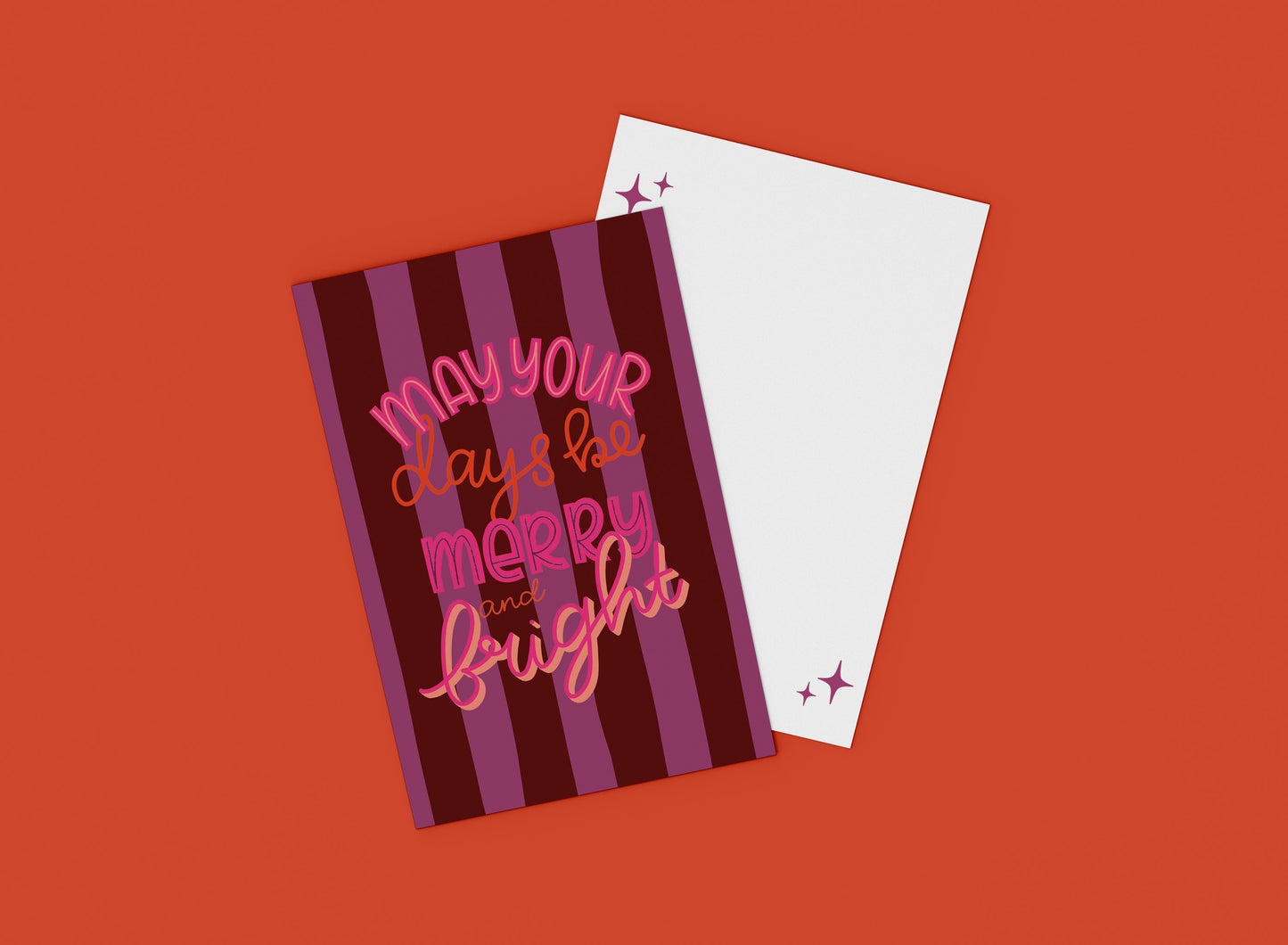 Kerstkaart - Merry & Bright